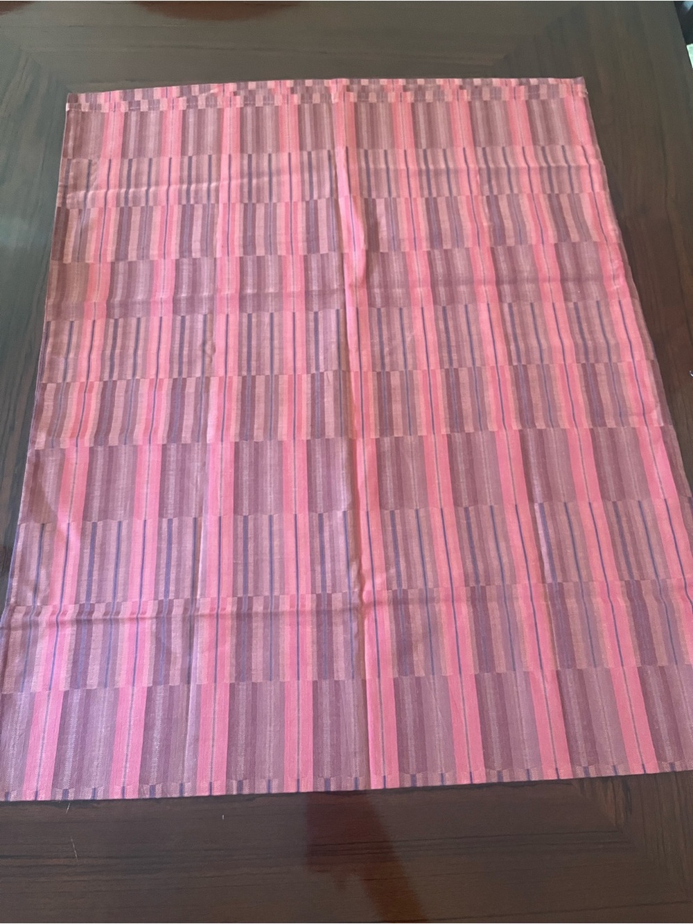 Striped Calvin Klein Coral-Red  pillow sham